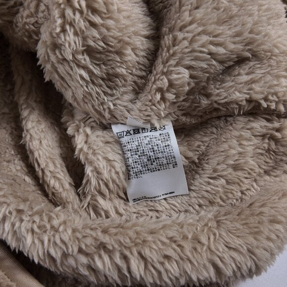 NWT Uniqlo Women’s Fluffy Yarn Fleece Full-Zip Jacket Beige Teddy Coat Large - Picture 11 of 11